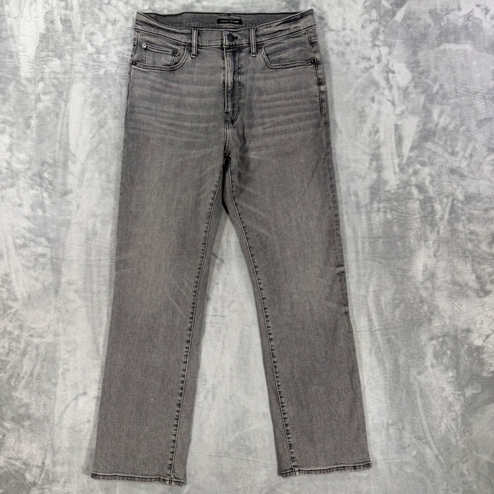 Lucky Brand 181 Relaxed Straight Leg Jeans Men's 32x32 Gray Stretch Denim Pants